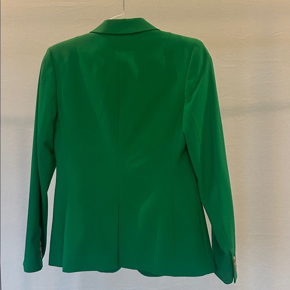 Banana Republic Green Wool Single-Button Blazer size 2 - Picture 2 of 12